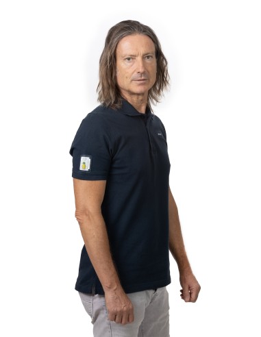 Men's Short Sleeve Pique Polo Shirt (TDF) - Deep blue