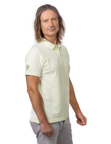 Men's Short Sleeve Pique Polo Shirt (2DYE4) - Lime juice